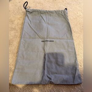 Authentic BALENCIAGA Designer Dust Bag ~ Charcoal Gray  ~ 15” x 10” ~ Brand New